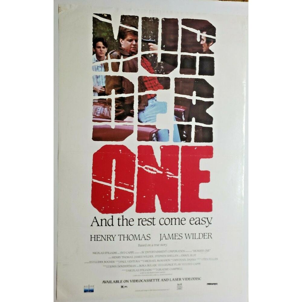 1988 Murder One Original Movie Poster Henry Thomas James Wilder 192